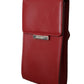 Dolce & Gabbana Red Leather Universal Phone Pocket Case