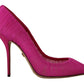 Dolce & Gabbana Elegant Pink Tulle Mesh Heels Pumps