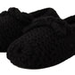 Dolce & Gabbana Elegant Black Wool Knit Ballet Flats