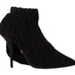 Dolce & Gabbana Elegant Stretch Sock Boots in Black