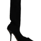 Dolce & Gabbana Elegant Stretch Socks Boots in Black