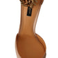 Dolce & Gabbana Beige Ankle Chain Strap High Heels Pumps Shoes