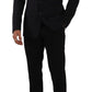 Dolce & Gabbana Elegant Black Martini Slim Fit Blazer and Vest