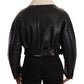 Dolce & Gabbana Elegant Shearling Biker Jacket