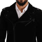 Dolce & Gabbana Sleek Black Cotton Biker Jacket