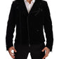 Dolce & Gabbana Sleek Black Cotton Biker Jacket