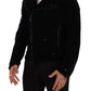 Dolce & Gabbana Sleek Black Cotton Biker Jacket