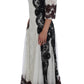 Dolce & Gabbana Floral Lace Silk Blend Maxi Dress