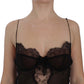 Dolce & Gabbana Elegant Black Silk Lace Lingerie Chemise