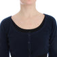 Ermanno Scervino Chic Cashmere-Blend Cropped Sweater in Blue