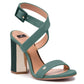 Elisabetta Franchi Suede Sandals with Maxi High Heel