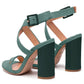 Elisabetta Franchi Suede Sandals with Maxi High Heel