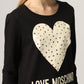 Love Moschino Black Cotton Women Sweater