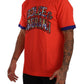 Dolce & Gabbana Elegant Orange Crew Neck Logo Tee