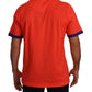 Dolce & Gabbana Elegant Orange Crew Neck Logo Tee