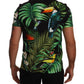 Dolce & Gabbana Jungle Print Crew Neck Cotton Tee