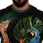 Dolce & Gabbana Jungle Print Crew Neck Cotton Tee