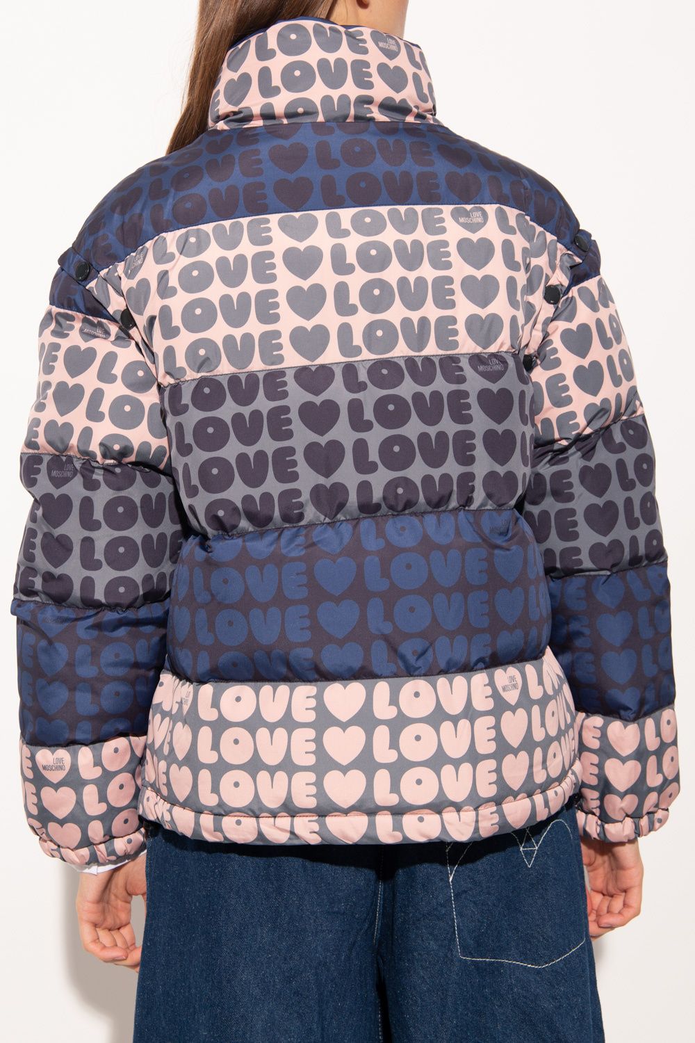 Love Moschino Chic Multicolor Logo-Print Jacket