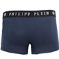 Philipp Plein Elegant Navy Blue Boxer Duo