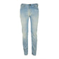 Jacob Cohen Chic Straight Leg Denim with Leather Accents