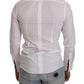 Dolce & Gabbana Elegant White Cotton Poplin Dress Shirt