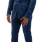 Dolce & Gabbana Elegant Velvet Blue Slim Fit Suit