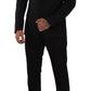 Dolce & Gabbana Elegant Black Three-Piece Martini Fit Suit