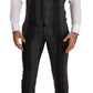 Dolce & Gabbana Elegant Striped Three-Piece Suit