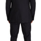 Dolce & Gabbana Elegant Navy Blue Wool Silk Men's Martini Suit