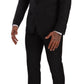 Dolce & Gabbana Elegant Black Wool Martini Suit