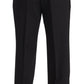 Dolce & Gabbana Elegant Black Wool Tuxedo Trousers