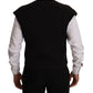 Dolce & Gabbana Elegant Black Wool Cotton Dress Vest