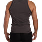 Dolce & Gabbana Sleek Dark Grey Cotton Tank Top