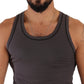 Dolce & Gabbana Sleek Dark Grey Cotton Tank Top