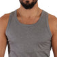 Dolce & Gabbana Elegant Melange Grey Tank Top T-Shirt