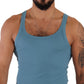 Dolce & Gabbana Elegant Blue Round Neck Tank Top