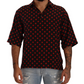 Dolce & Gabbana Elegant Silk Polka Dots Button-Down Shirt