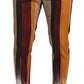 Dolce & Gabbana Multicolor Striped Skinny Pants