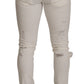 Dolce & Gabbana Elegant White Skinny Denim Jeans