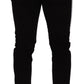 Dolce & Gabbana Elegant Slim-Fit Cotton Black Jeans