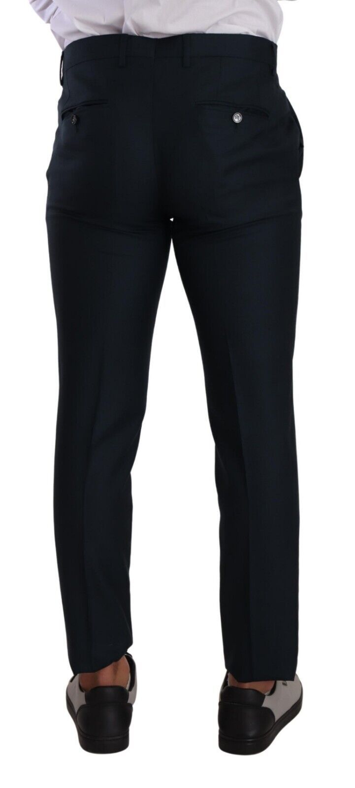 Dolce & Gabbana Elegant Slim Fit Cashmere-Silk Dress Pants