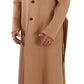 Dolce & Gabbana Opulent Beige Shearling-Collar Overcoat