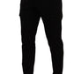 Dolce & Gabbana Elegant Black Slim Fit Cargo Pants