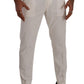 Dolce & Gabbana Elegant Tapered Corduroy Pants in Off White