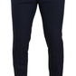 Dolce & Gabbana Elegant Dark Blue Slim-Fit Dress Pants