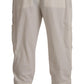 Dolce & Gabbana Elegant Off White Cargo Pants - Regular Fit