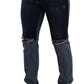 Dolce & Gabbana Chic Slim Fit Tattered Denim