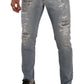 Dolce & Gabbana Elegant Light Blue Straight Denim Jeans