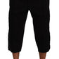 Dolce & Gabbana Elegant Black Cotton Blend Cropped Pants