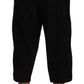 Dolce & Gabbana Elegant Black Cotton Blend Cropped Pants